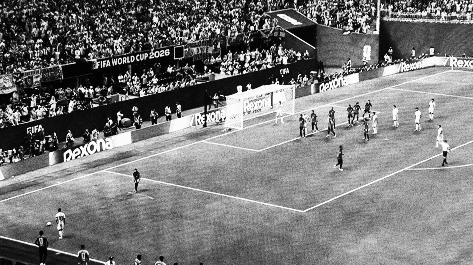 Wide view of the stadium during a World Cup 2026 match